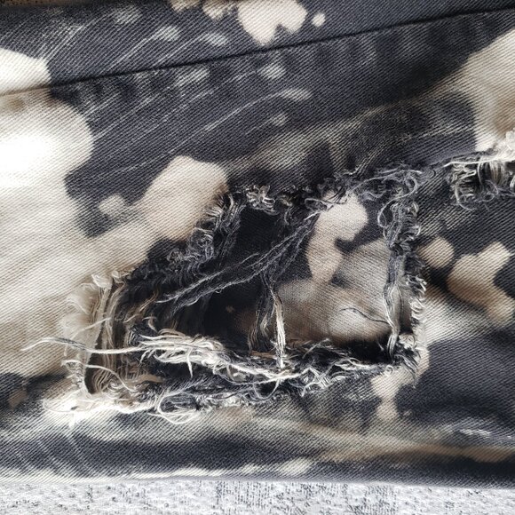 Custom hand painted Tie Dye Cargo Pocket Jeans Demobaza style~ - Picture 9 of 15